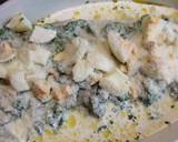 Foto del paso 4 de la receta: Bacalao al horno con espinacas y crema