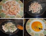 Foto del paso 1 de la receta: Calamares rellenos de revuelto de langostinos