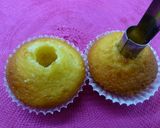 Foto del paso 3 de la receta: Cupcakes rellenos de almíbar de higos y crema de vainilla