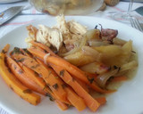 Foto del paso 12 de la receta: Pollo asado con verduras