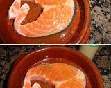 Foto del paso 1 de la receta: Salmón asado con salsa de setas