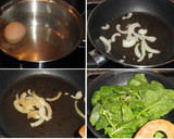 Foto del paso 1 de la receta: Huevos rellenos de espinacas y setas