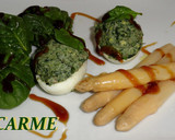Foto del paso 5 de la receta: Huevos rellenos de espinacas y setas