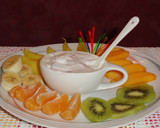 Foto del paso 4 de la receta: Ensalada de frutas con queso batido y arándanos