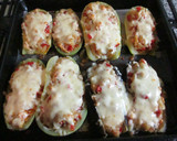 Foto del paso 7 de la receta: Berenjenas y calabacines rellenos de pechuga de pavo