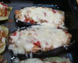 Foto del paso 8 de la receta: Berenjenas y calabacines rellenos de pechuga de pavo