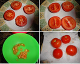 Foto del paso 1 de la receta: Tomates rellenos de queso fresco y surimi