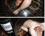 Foto del paso 2 de la receta: Picantón con tacos de jamón y fino de Moriles