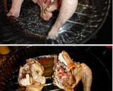 Foto del paso 3 de la receta: Picantón con tacos de jamón y fino de Moriles