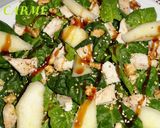 Foto del paso 4 de la receta: Ensalada de espinacas con peras y pollo