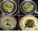 Foto del paso 4 de la receta: Tortilla de espinacas y champiñones