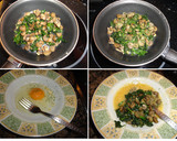 Foto del paso 4 de la receta: Tortilla de espinacas y champiñones