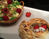 Foto del paso 12 de la receta: Ensalada de piña y nueces en cesta de pasta brisa
