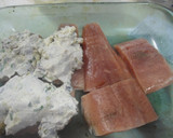 Foto del paso 1 de la receta: Filete de salmón con pistachos y queso crema