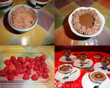 Foto del paso 4 de la receta: Mousse de chocolate sin huevo con frambuesas y trufa