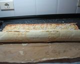 A picture of step 2 of Seafood Swiss Roll.