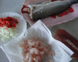 Foto del paso 1 de la receta: Lubina salvaje rellena