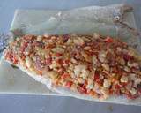 Foto del paso 5 de la receta: Lubina salvaje rellena