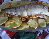 Foto del paso 8 de la receta: Lubina salvaje rellena