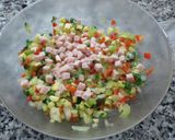 Foto del paso 2 de la receta: Muffins de verduras con jamón y queso