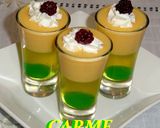 Foto del paso 6 de la receta: Vasitos de crema de melocotón y gelatina de limón