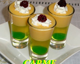 Foto del paso 6 de la receta: Vasitos de crema de melocotón y gelatina de limón