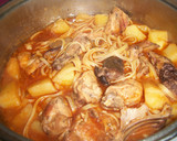 Foto del paso 5 de la receta: Conejo con tallarines en salsa de almendras