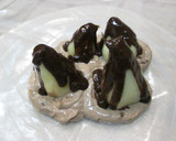 Foto del paso 4 de la receta: Peras con quark y salsa de chocolate