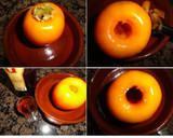 Foto del paso 1 de la receta: Caqui asado al moscatel con sorbete de limón