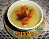 Foto del paso 7 de la receta: Crema de champiñones y setas con pan frito