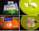 Foto del paso 3 de la receta: Tomatitos cherry rellenos de queso fresco y surimi