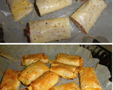 Foto del paso 4 de la receta: Bocaditos de masa filo con jamón serrano y queso