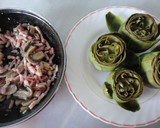 Foto del paso 4 de la receta: Alcachofas estofadas con champiñones y bacón
