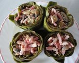 Foto del paso 5 de la receta: Alcachofas estofadas con champiñones y bacón