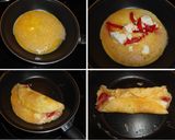 Foto del paso 2 de la receta: Tortilla de queso de cabra y pimiento del piquillo