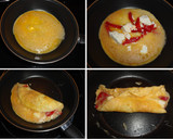 Foto del paso 2 de la receta: Tortilla de queso de cabra y pimiento del piquillo