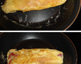 Foto del paso 3 de la receta: Tortilla de queso de cabra y pimiento del piquillo
