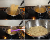 Foto del paso 1 de la receta: Espaguetis al pesto con almejas