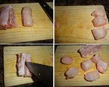Foto del paso 1 de la receta: Brochetas de conejo y manzana