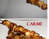 Foto del paso 5 de la receta: Brochetas de conejo y manzana