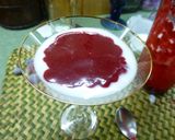 Foto del paso 4 de la receta: Postre yogur con salsa de frambuesas y arándanos