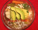 A picture of step 5 of Chicken Caldo Tlalpeño.