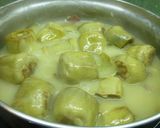 Foto del paso 3 de la receta: Alcachofas con salsa y jamón