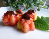 Foto del paso 11 de la receta: Bizcochitos de avellana bañados en frambuesa y chocolate