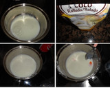 Foto del paso 1 de la receta: Panna cotta de coco con mousse de chocolate