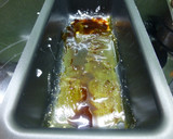 Foto del paso 7 de la receta: Budín de plátano con mermelada de arándanos
