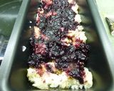 Foto del paso 8 de la receta: Budín de plátano con mermelada de arándanos
