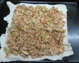 Foto del paso 4 de la receta: Tarta de hojaldre con verduras y chopped de pork