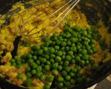 Foto del paso 6 de la receta: Huevos revueltos con guisantes y jamón