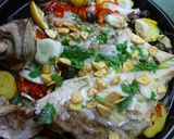 Foto del paso 5 de la receta: Besugo al horno con patatas cocidas y aceitunas